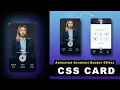 Animated Profile Card UI Design using Html CSS CSS Card Hover Effects
