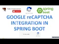 Google reCaptcha Integration in Spring Boot Web application
