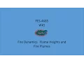 Fire Dynamics Flame Heights and Fire Plumes