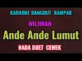 ANDE ANDE LUMUT - KARAOKE DANGDUT RAMPAK - DUET NADA CEWEK
