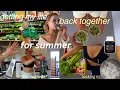 RESETTING my routine with better habits FOR SUMMER grocery run self care juicing