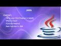 Session 4-Writing First JAVA Program in Intellij Program Components-Class Methods Main method usage