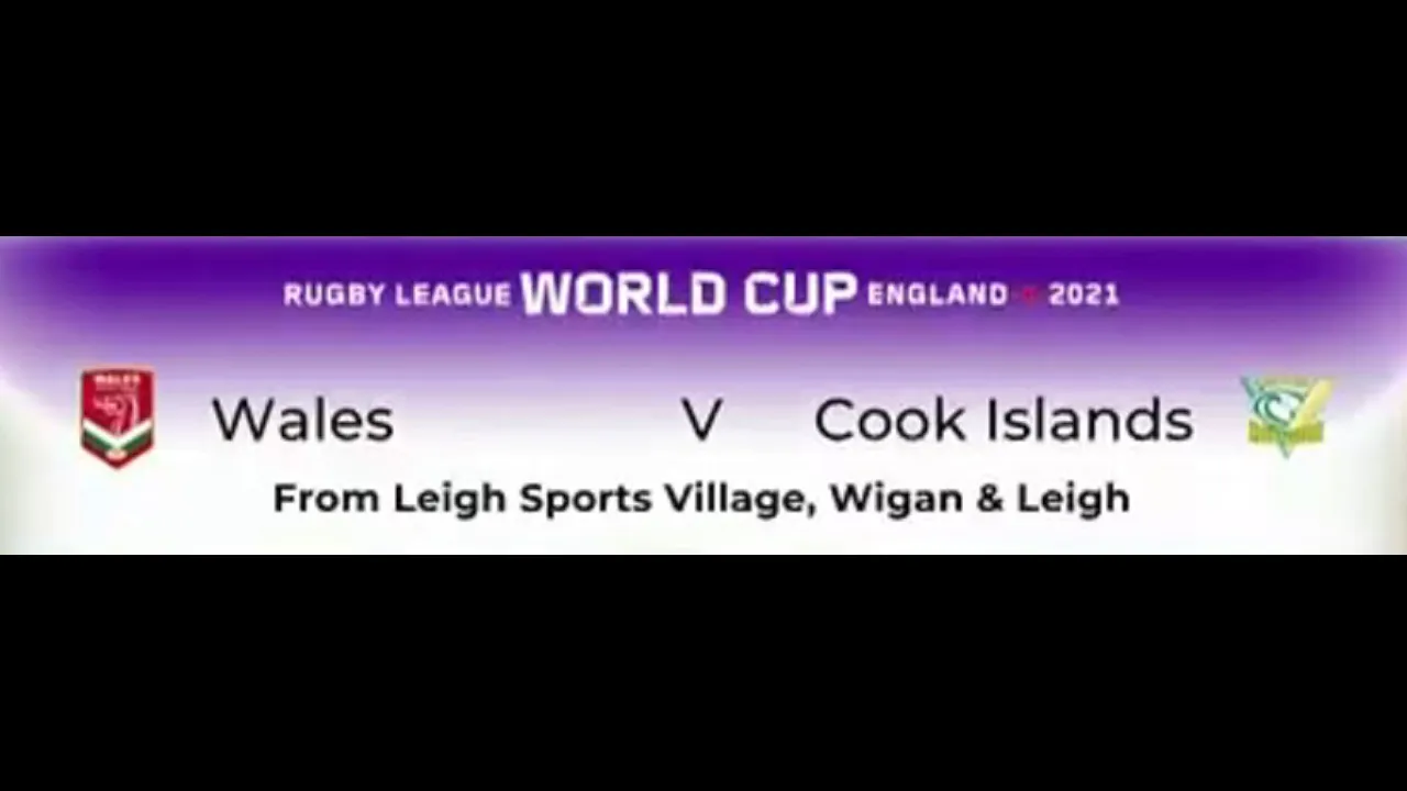 RLWC 2021..Game 8..Pool D..Wales v Cook Islands
