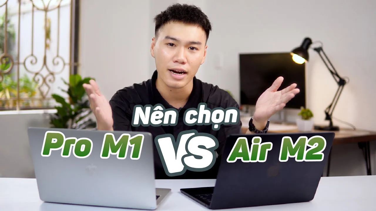 Outline Video MacBook Air M2 vs MacBook Pro M1: Đắt hơn liệu có tốt hơn ?