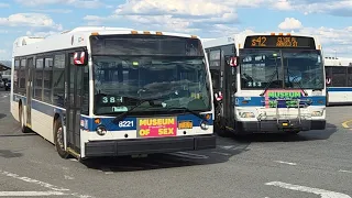 MTA NYCT PM Rush Hour Bus Action at St George Bus Terminal