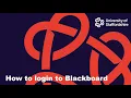 How to Login to Blackboard
