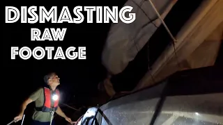 The video we didn’t want to watch!   The first 8 minutes of the dismasting January 2024