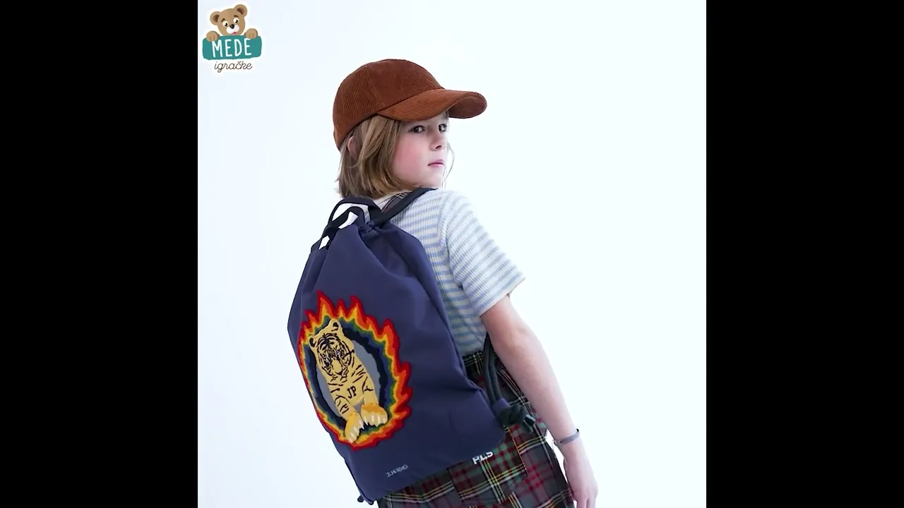 Vrećice za papuče - Školský vak na telocvik a prezuvky City Bag Tiger Flame Jeune Premier - 4