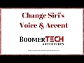 Change Siri s Voice and Accent