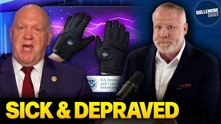 Hungover Tom Homan Excited for ICE to Use Shock Gloves on Americans
