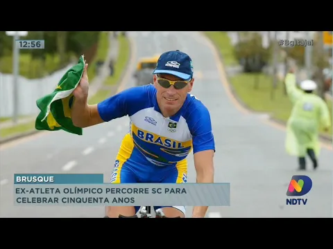 Ex-atleta olímpico percorre SC para celebrar cinquenta anos