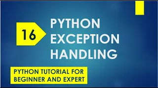 python exception handling python exception tutorial python errors exceptions python tutorial