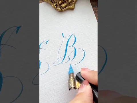 Letter B Flourishing | Relaxing Copperplate Calligraphy