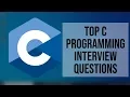 Top C Programming Interview Questions Commonly Asked C Programming Interview Questions