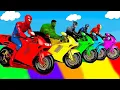 Download Lagu الأبطال الخارقين على القضبان دوامة قمع جسر 🏍️🐱‍SPIDER MAN!on Motorcycle in Spiral Bridge Stunt Rid
