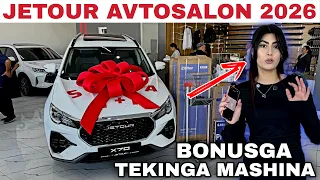 TEKINGA MOSHINA BONUS🔥 JETOUR AVTOSALON NARXLARI 2026