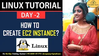 How To Create EC2 Instance In AWS Linux Tutorial Linux for Devops Linux Day 2 Devops Easy