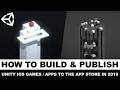 How To Build and Publish to the App Store provisioning profiles and signing with Unity 2019