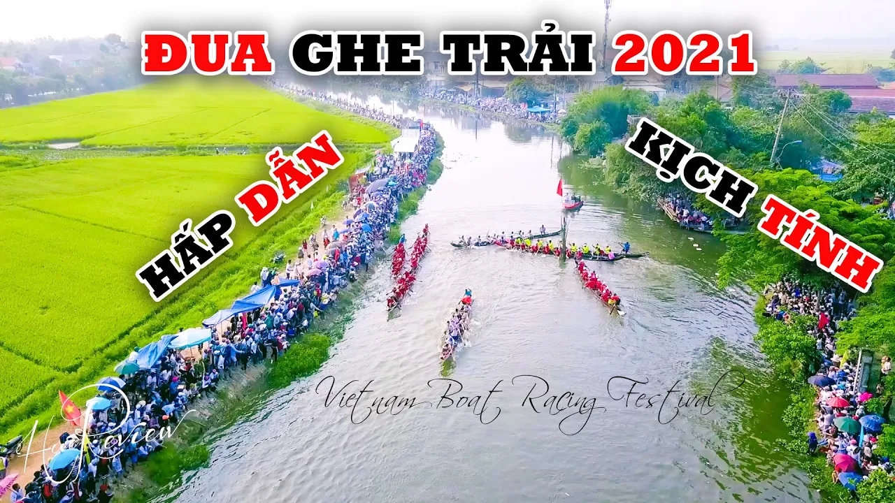Huế rộn ràng hội đua ghe trải tại Cầu Ngói Thanh Toàn | Vietnam Boat Racing Festival | Hue review