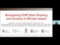 Love Data Week Panel The URSA Initiative Navigating EHR Data Sharing and Access in Rhode Island