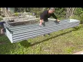 Unboxing Assembly of the 12 Galvanized Raised Garden Bed by Zunatu