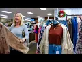 A family that just moved to Jesup Georgia attend the early black Friday shopping downtown