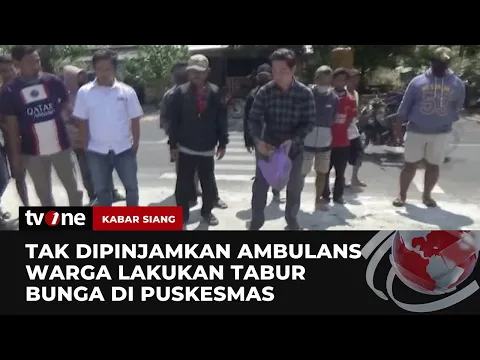Puluhan Warga di Tuban Gelar Aksi Tabur Bunga di Puskesmas sebagai Bentuk Protes