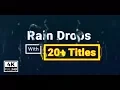 Rain Drops With Titles After Effects Template
