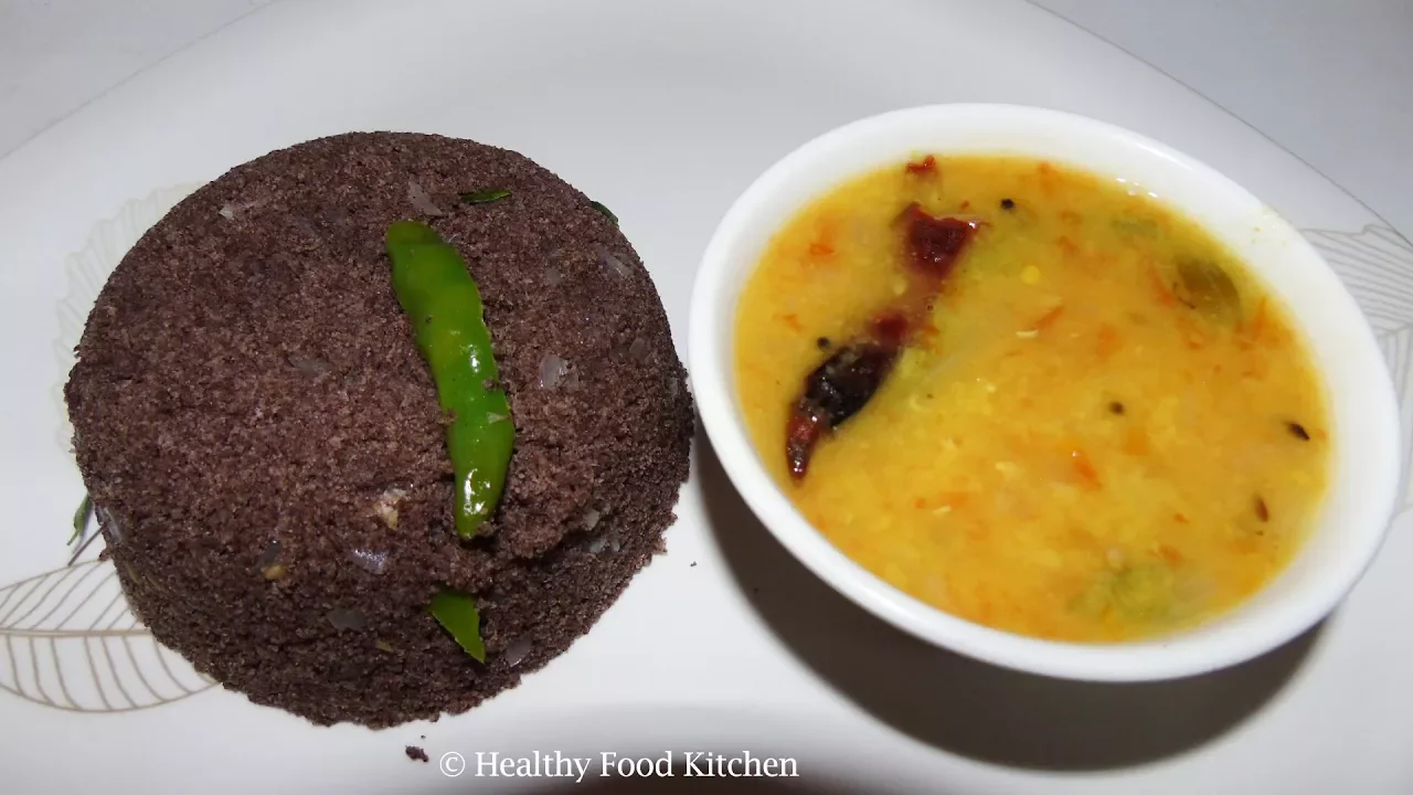 Diabetic Breakfast Recipe in tamil- Healthy Breakfast Recipe - Weight Loss Recipe - Ragi Kara Puttu