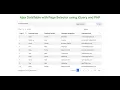 Ajax DataTable with Page Selector using jQuery and PHP Softaox