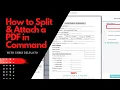 Split Attach PDF in Command