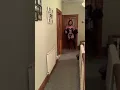 Crossdresser black lingerie and latex stockings