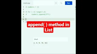 append method in List python tutorial