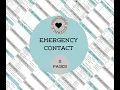 Editable Emergency Info Sheet for Babysitter Nanny Printable Template Editable on Canva