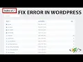 How to Fix Index of Error in WordPress