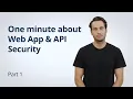 Web App API Security 1 - ModSecurity and WAF vendors