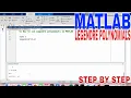 How To Use Legendre Polynomials In MATLAB