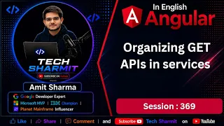 Organizing GET APIs in services in Angular HttpClient API in Angular Angular Tutorial Ep-369