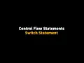 Java tutorial for beginners Control Flow Statements in Java Part - 4 Switch Statement