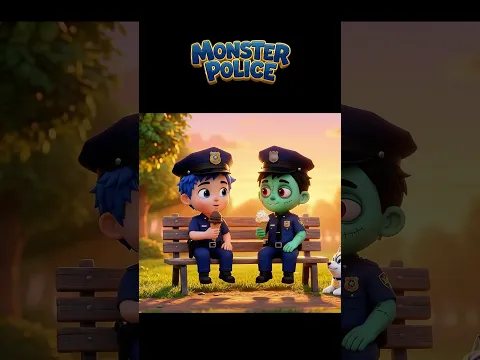 Be Nice at the Playground! | Monster Police Kids Song #shorts