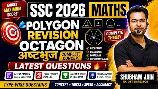 Geometry 2026 🔥 | All Polygon Formulas + Octagon Complete Theory & Latest Questions | Shubham Sir