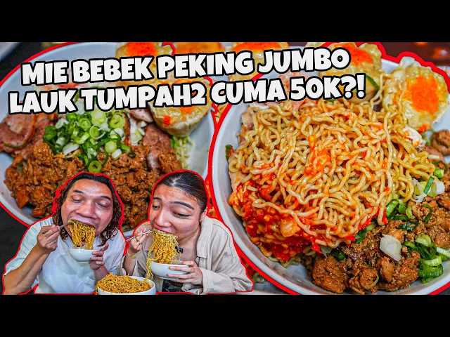 Download MP3 SUDAH GILA! BAKMI BEBEK JUMBO TUMPAH CABE 3 JENIS TOPPING CUMA 50K PERTAMA DI INDONESIA?!