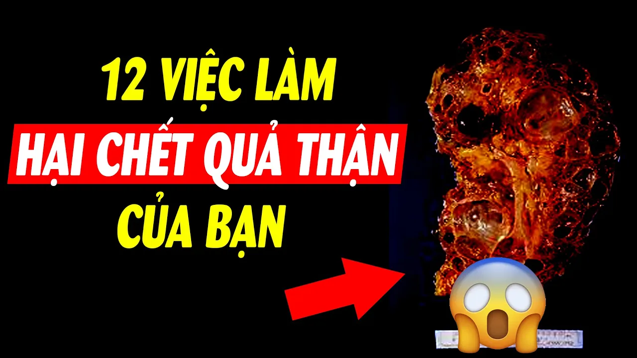 Outline Video Nguy hiểm! Dừng ngay những việc sau kẻo hại ch ết quả thận