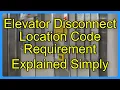 Elevator Disconnect Location Code Requirement Explained Simply