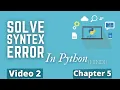 How to Solve Syntex Error in Python Python Training in Hindi Python Tutorial for Beginners