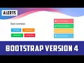 06 How to create an Alert in Bootstrap 4