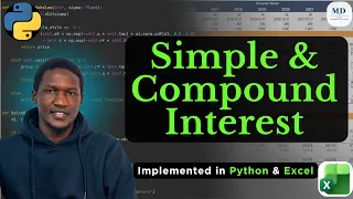 Simple Compound Interest Explained with Implementation in Excel Python