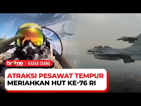Atraksi Udara Meriahkan Hari Kemerdekaan RI Ke-76