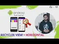 RecyclerView Horizontal Part - 4 Android Development tutorial in Hindi