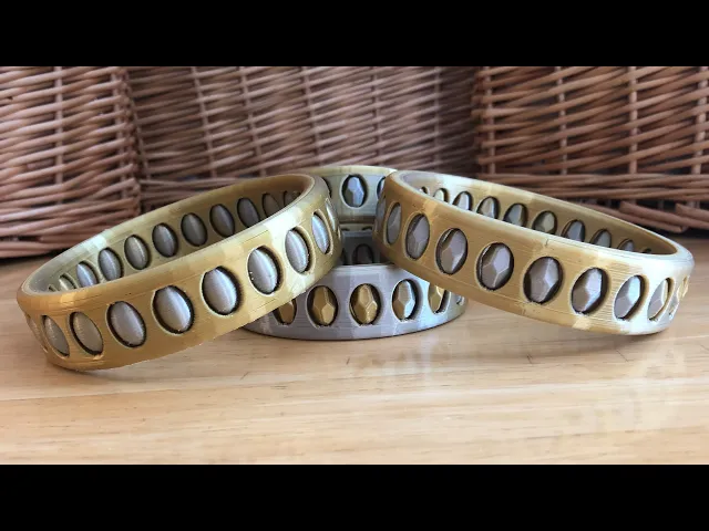 Faceted Captive Gemstone Bracelets video thumbnail